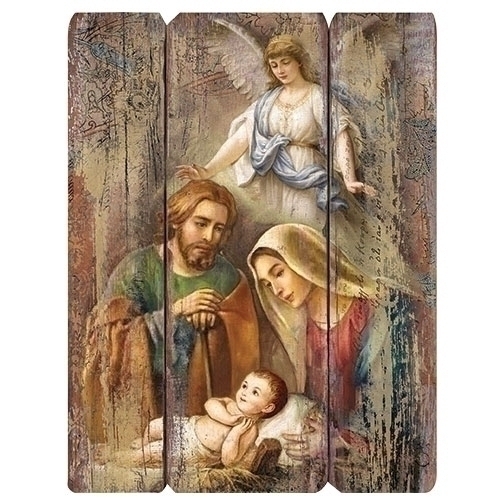 17'' Holy Family Wall Plaque